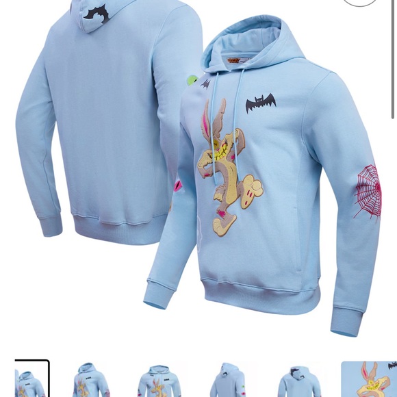 Warner Bros. Other - Looney Tunes Freeze Max Unisex Bugs Boogey
Horror Pullover Hoodie - Light Blue